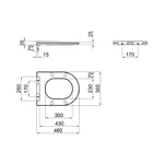 Унітаз-компакт Mixxus ELLIPSE-0403-T3 640x360x835mm, система змиву TORNADO 3.0 (MI6711)