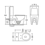 Унітаз-компакт Mixxus BEVEL-0404-T3 660х360х800mm, система змиву TORNADO 3.0 (MI6726)
