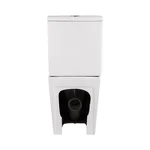 Унітаз-компакт Mixxus Premium Quadro-0402-R 675x390x855mm, система змиву RIMLESS (MP6458)