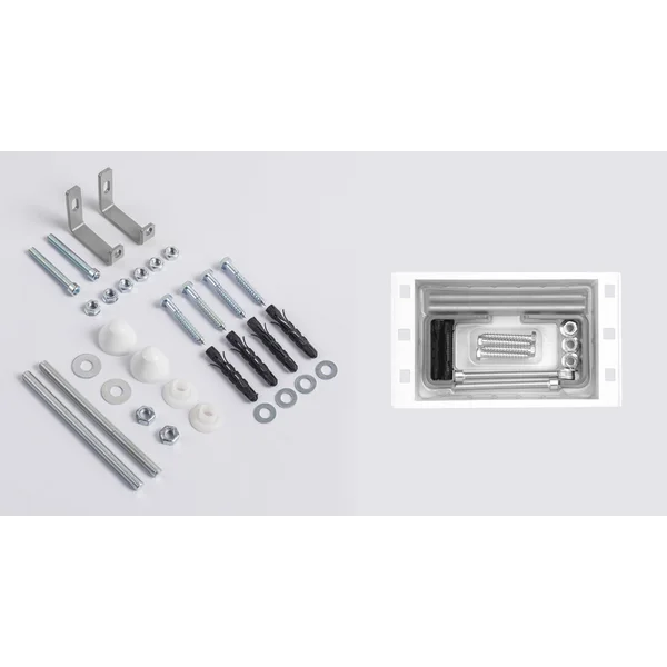 Комплект: Mixxus Premium Ellipse-SET-2101 (в 2 ящ) Унітаз система змиву Tornado 3.0+ Інсталяція Koer KT-0404 + панель KT-0604-03 White (MP6667)