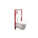 Комплект: Mixxus Premium Ellipse-SET-2101 (в 2 ящ) Унітаз система змиву Tornado 3.0+ Інсталяція Koer KT-0404 + панель KT-0604-03 White (MP6667)