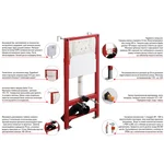 Комплект: Mixxus Premium Ellipse-SET-2101 (в 2 ящ) Унітаз система змиву Tornado 3.0+ Інсталяція Koer KT-0404 + панель KT-0604-03 White (MP6667)