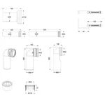Комплект: Mixxus Premium Ellipse-SET-2101 (в 2 ящ) Унітаз система змиву Tornado 3.0+ Інсталяція Koer KT-0404 + панель KT-0604-03 White (MP6667)