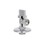Кран приборный Thermo Alliance Base SD185W1515 латунный хромированный угловой 1/2