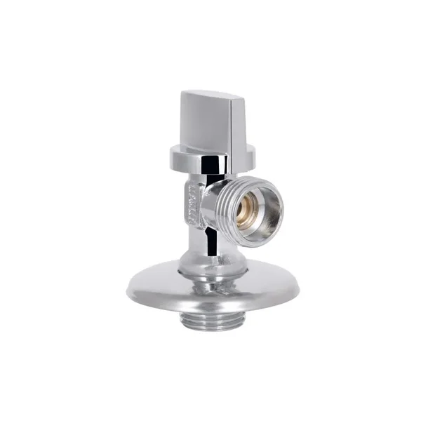 Кран приборный Thermo Alliance Base SD185W1515 латунный хромированный угловой 1/2