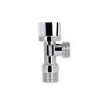 Кран приборный Thermo Alliance Base SD185W1515 латунный хромированный угловой 1/2