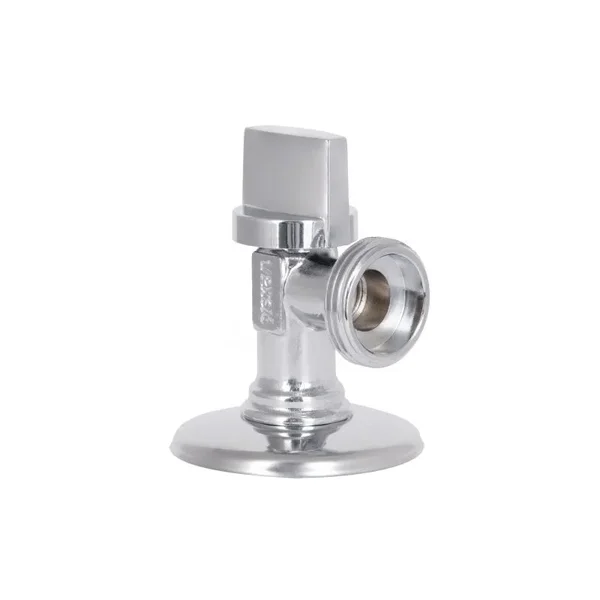 Кран приборный угловой Thermo Alliance 1/2х3/4 Base SD185W1520 латунный хромированный 1/2