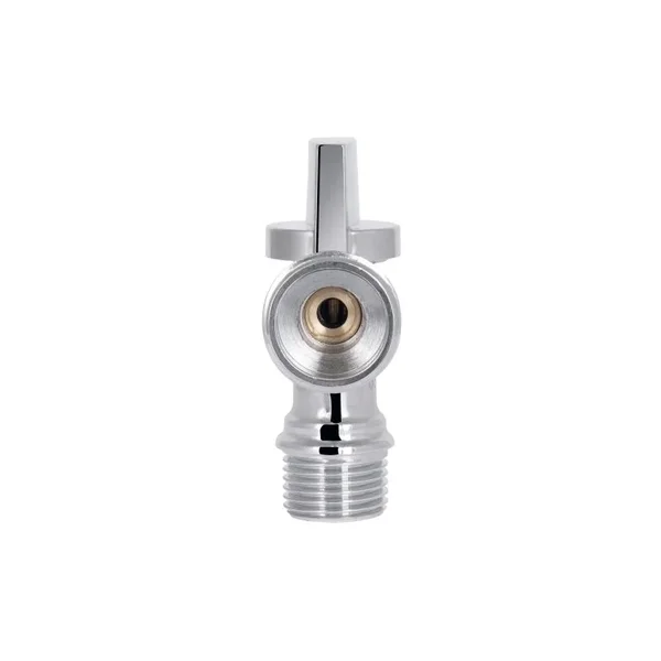 Кран приборный угловой Thermo Alliance 1/2х3/4 Base SD185W1520 латунный хромированный 1/2