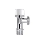 Кран приборный угловой Thermo Alliance 1/2х3/4 Base SD185W1520 латунный хромированный 1/2