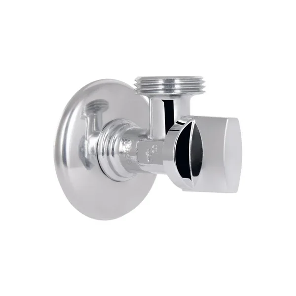 Кран приборный угловой Thermo Alliance 1/2х3/4 Base SD185W1520 латунный хромированный 1/2