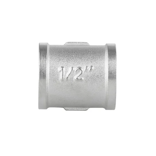 Муфта рівнопрохідна Thermo Alliance Forte SF35615 латунна нікельована з внутрішньою різьбою 1/2 (SF35615)