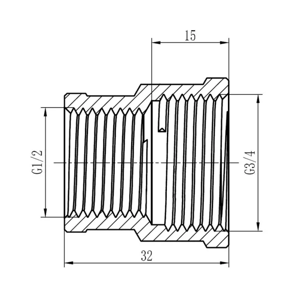 Муфта редукционная Thermo Alliance Forte 1/2