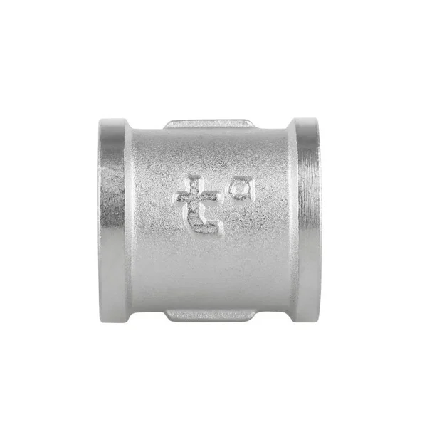 Муфта равнопроходная Thermo Alliance Forte SF35620 никелированная латунная с внутренней резьбой 3/4 (SF35620)