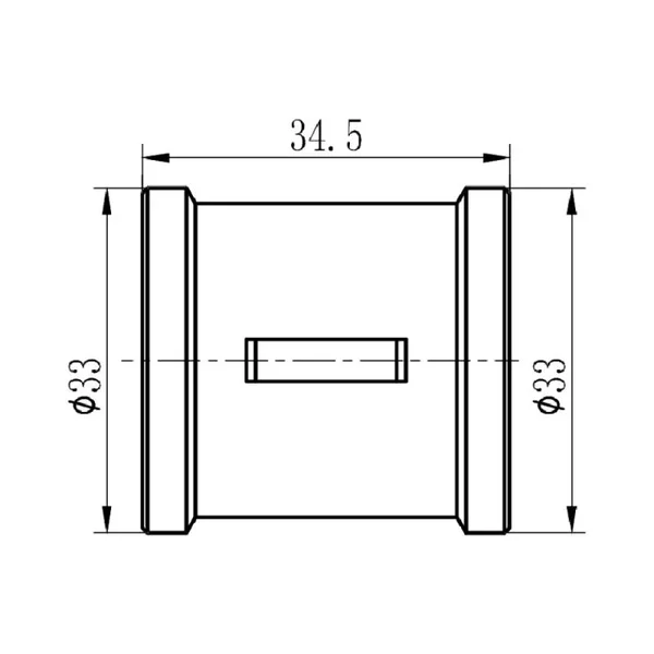 Муфта равнопроходная Thermo Alliance SF356H20 Forte латунная хромированная 3/4