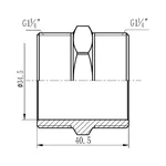 Ніпель Thermo Alliance Forte 1 1/4 SF35832