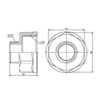 Переход Thermo Alliance 1/4х3/4 Forte 1 1/4