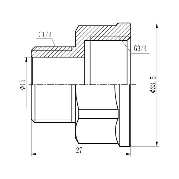 Перехід Thermo Alliance Forte 3/4