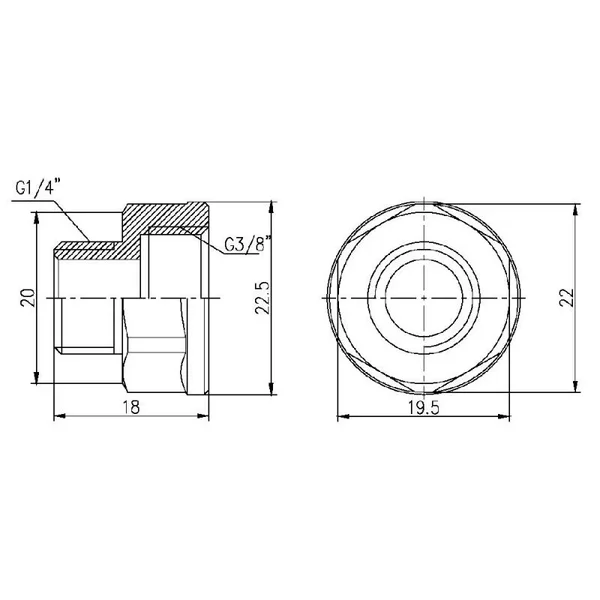 Перехід Thermo Alliance Forte 3/8