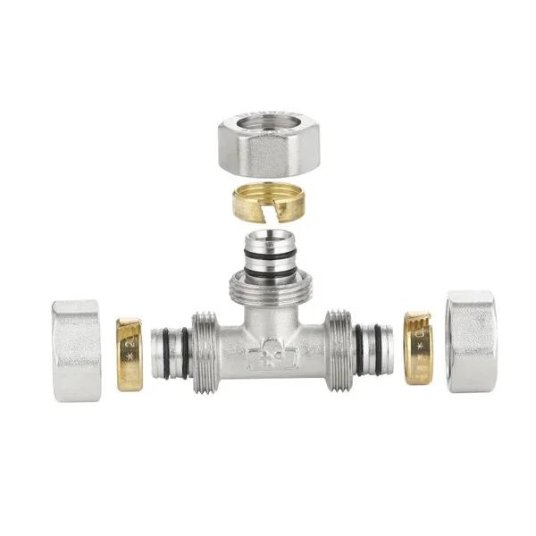 Трійник обтискний редукційний Thermo Alliance Standart SD158W201620 нікельований латунний 20×16×20 мм (SD158W201620)
