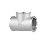 Тройник равнопроходной Thermo Alliance Forte SF36140 латунный никелированный с внутренней резьбой 1 1/2 (SF36140)
