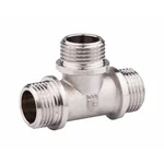 Тройник равнопроходной Thermo Alliance Forte SF36725 латунный никелированный 1