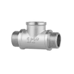 Тройник Thermo Alliance Forte SF36615 латунный никелированный с резьбой ВНН 1/2 (SF36615)