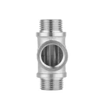 Тройник Thermo Alliance Forte SF36615 латунный никелированный с резьбой ВНН 1/2 (SF36615)