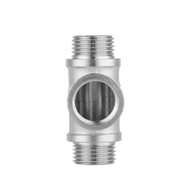 Тройник Thermo Alliance Forte SF36615 латунный никелированный с резьбой ВНН 1/2 (SF36615)