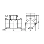 Тройник редукционный Thermo Alliance Forte 3/4
