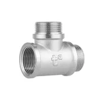 Тройник равнопроходной Thermo Alliance Forte SF36520 латунный никелированный 3/4