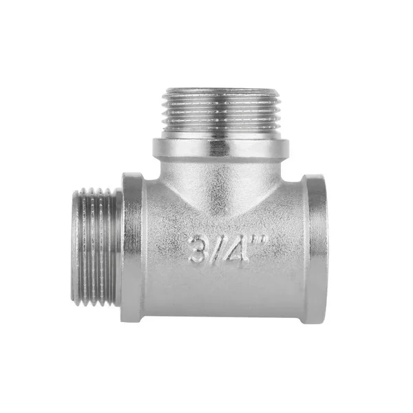 Тройник равнопроходной Thermo Alliance Forte SF36520 латунный никелированный 3/4