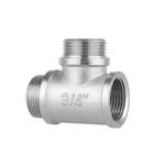 Тройник равнопроходной Thermo Alliance Forte SF36520 латунный никелированный 3/4