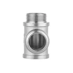 Тройник равнопроходной Thermo Alliance Forte SF36520 латунный никелированный 3/4