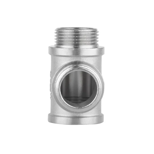 Тройник равнопроходной Thermo Alliance Forte SF36520 латунный никелированный 3/4