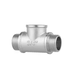 Тройник равнопроходной Thermo Alliance Forte SF36620 латунный никелированный 3/4
