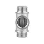 Тройник равнопроходной Thermo Alliance Forte SF36620 латунный никелированный 3/4