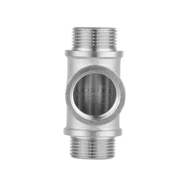 Тройник равнопроходной Thermo Alliance Forte SF36620 латунный никелированный 3/4