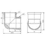 Уголок Thermo Alliance Forte SF36825 латунный никелированный 1