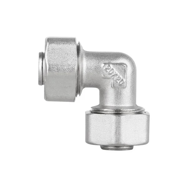 Уголок обжимной равнопроходной Thermo Alliance Standart SD155W2020 никелированный латунный 20 мм (SD155W2020)