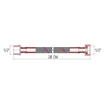 Гибкая подводка для воды Thermo Alliance Forte ВН 20 см SF382W20