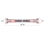 Гибкая подводка для воды Thermo Alliance Forte SF381W30 нержавеющая 30 см 1/2