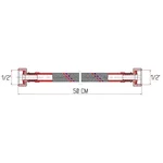 Гибкая подводка Thermo Alliance Forte SF381W50 нержавеющая гайка-гайка 1/2