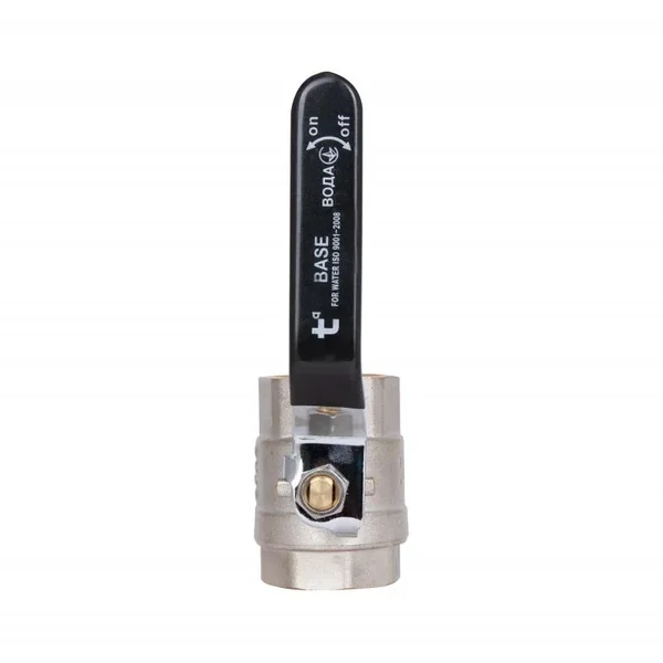 Кран шаровой Thermo Alliance Base SD600W40 латунный никелированный для воды 1 1/2