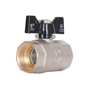 Кран шаровый Thermo Alliance Base SD602W20 латунный для воды 3/4 Кран шаровый Thermo Alliance Base SD602W20 латунный для воды 3/4
