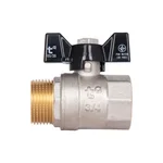 Кран шаровый Thermo Alliance Base SD607W20 латунный никелированный 3/4