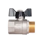 Кран шаровый Thermo Alliance Base SD607W20 латунный никелированный 3/4