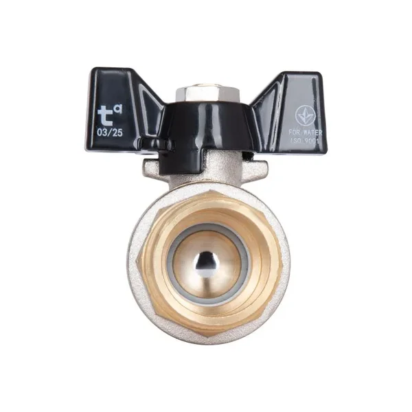 Кран шаровый Thermo Alliance Base SD607W20 латунный никелированный 3/4