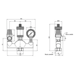 Группа безопасности котла Thermo Alliance Standart SD290 латунная 1