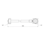 Заливной шланг для стиральной машины Thermo Alliance Standart SD095W500 резиновый 5 м (SD095W500)