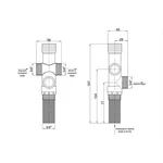 Клапан теплового сброса Icma №267, 607 латунный 3/4 (90267AE05)